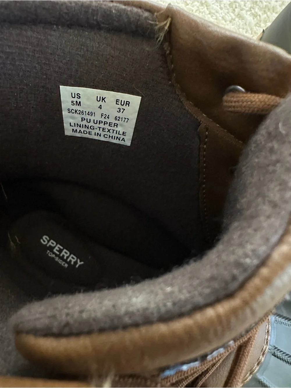 Sperry Brown and Black Lace-Up Rain & Snow Boots